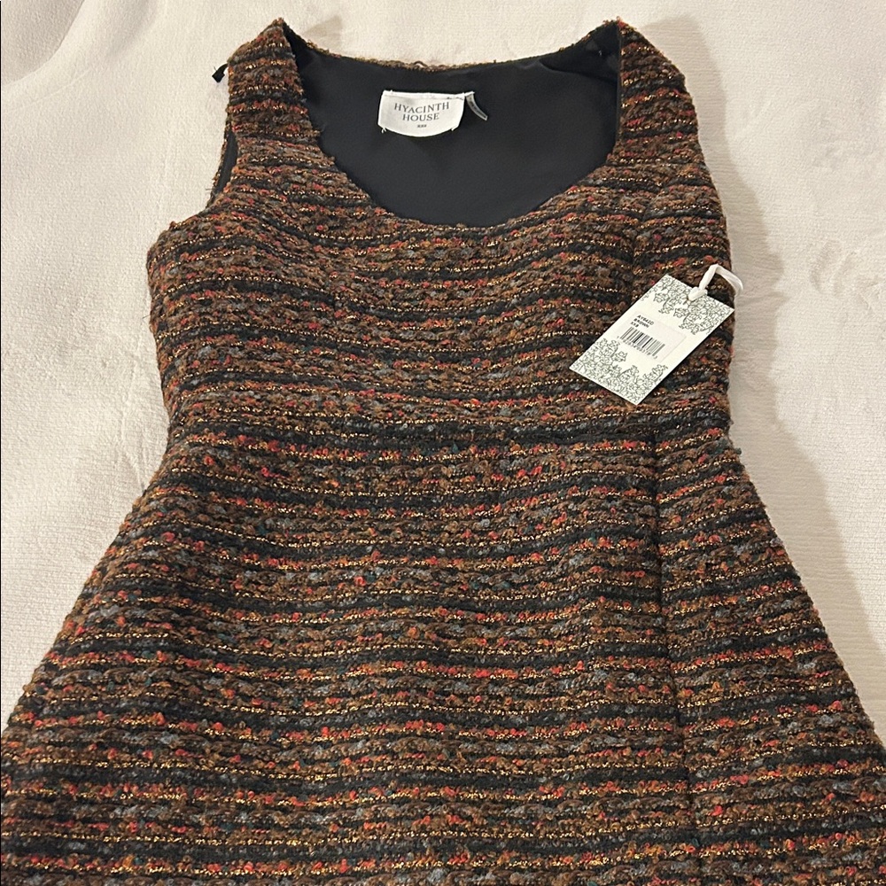 Tuckernuck Black and Brown Textured Mini Dress